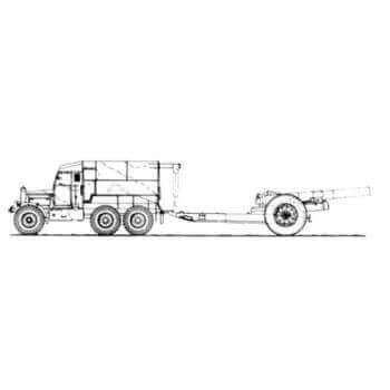 ML154 Scammell Pioneer and 7 .2 inch Howitzer