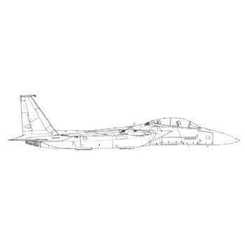 F15 Eagle Line Drawing 3095
