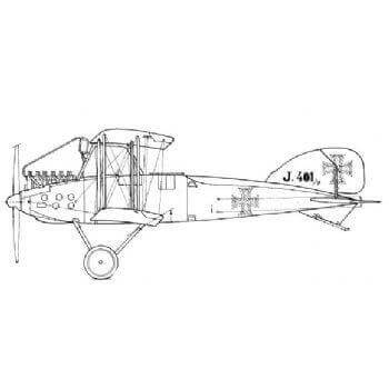Albatros J1 Line Drawing 3019