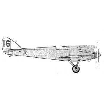 De Havilland 71 Tiger Moth Line Drawing 2959