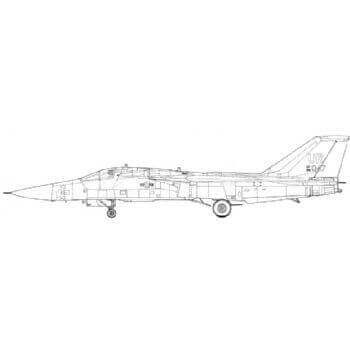 F-111E Line Drawing 2920