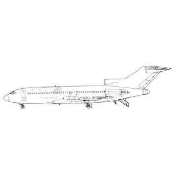 Boeing 727 727G Line Drawing 2867