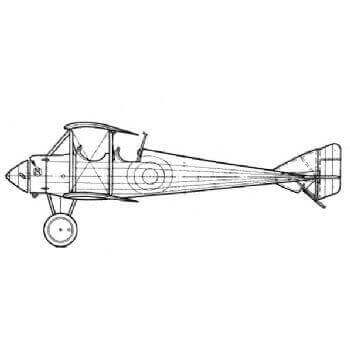 Morane Saulnier Type BB Line Drawing 2853