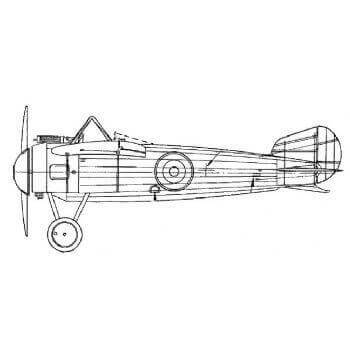 Bristol Monoplane MIB,C And D Line Drawing 2838