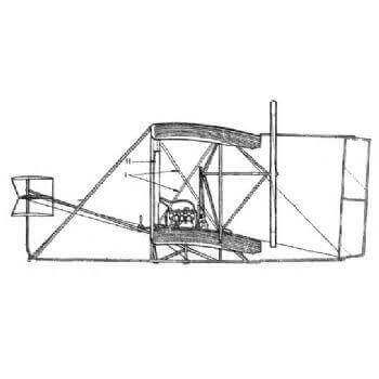 Wright Flyer Line Drawing 2732