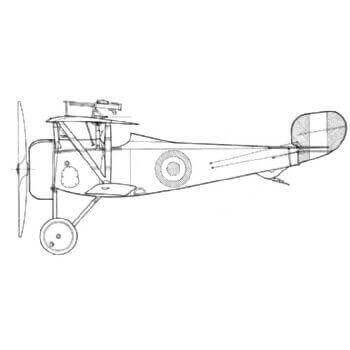 Nieuport 17 Line Drawing 2728