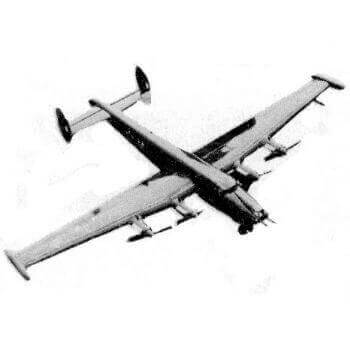 Engines : AVRO SHACKLETON MR3  61" for .09 c.i UC Model Airplane Plans 
