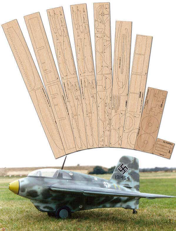 Messerschmitt Me163 Komet (49.75") - Laser Cut Wood Pack