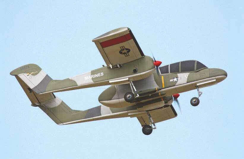 Bauplan Bronco OV 10 Modellbauplan Motorflugmodell 