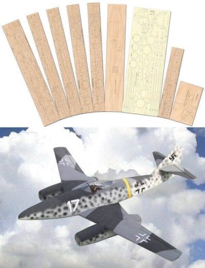 Messerschmitt Me 262 - Laser Cut Wood Pack