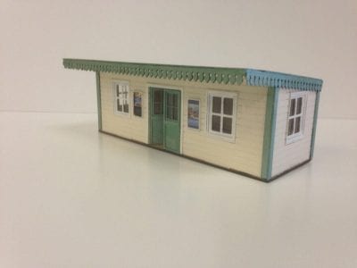 Plywood O Gauge Low Relief Waiting Room