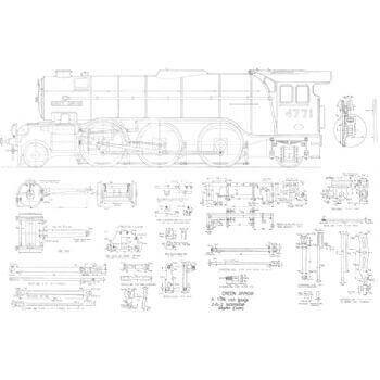 LNER V2 2-6-2 Locomotive: Green Arrow (Plan)