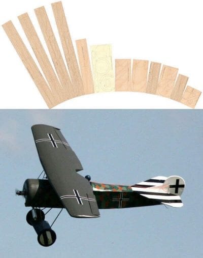 Fokker D.VIII - Laser Cut Wood Pack