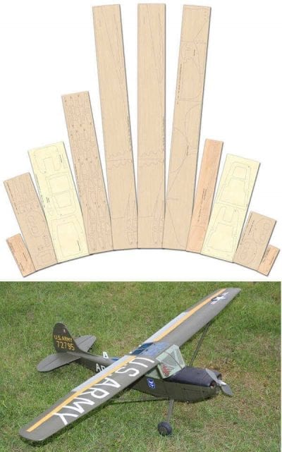 Cessna Bird Dog - Laser Cut Wood Pack