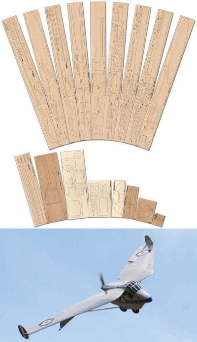 Westland-Hill Pterodactyl Mk.IV - Laser Cut Wood Pack