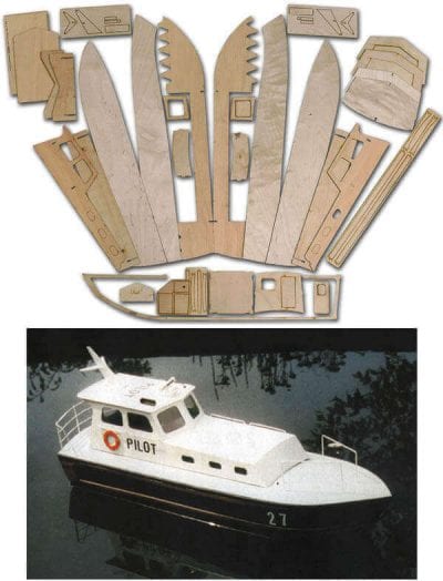 Pilot Boat - Laser Cut Wood Pack